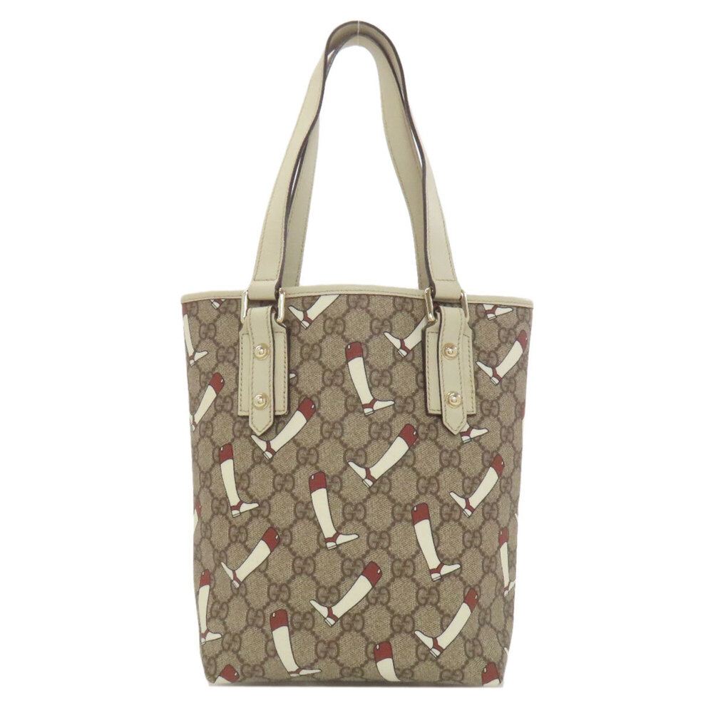 Gucci 257250 Outlet GG Boots and Supreme Handbag in PVC for Women